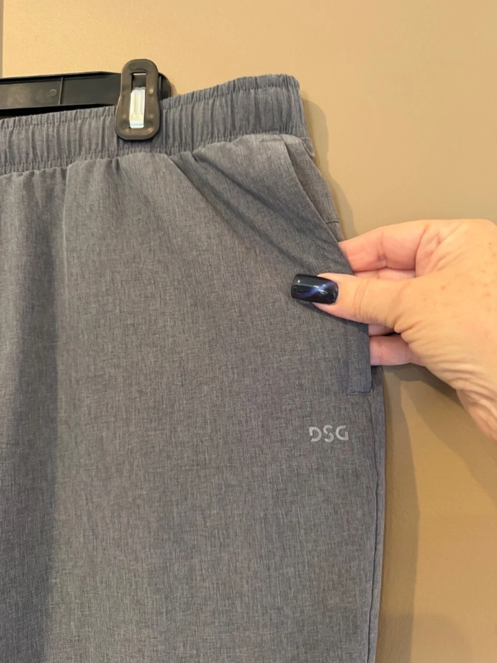 DSG Men's Gray Performance Stretch Pants Active Athletic, Lightweight Size XL